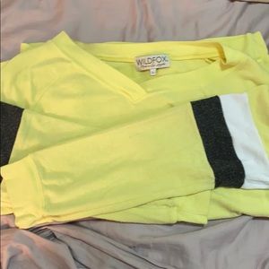 Women’s / Wildfox / Yellow Sweatshirt